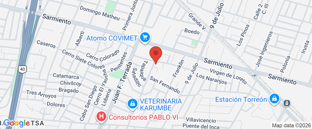Mapa de la ubicación