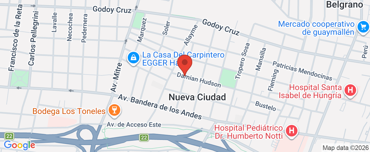 Mapa de la ubicación
