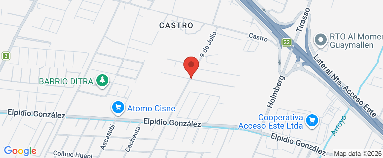 Mapa de la ubicación