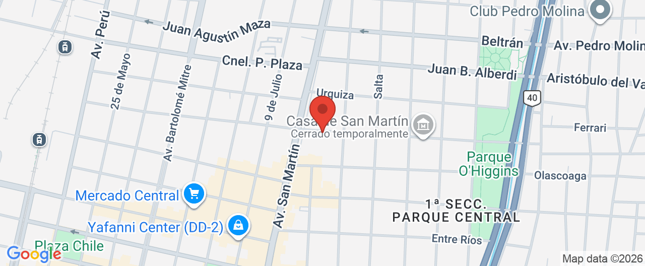 Mapa de la ubicación