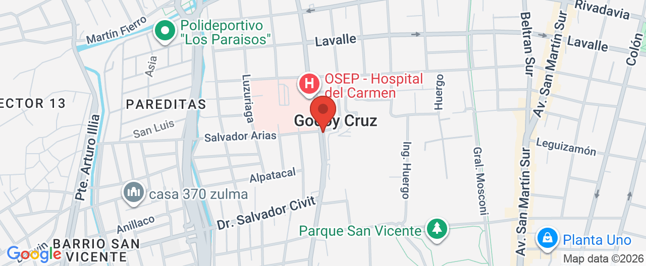 Mapa de la ubicación