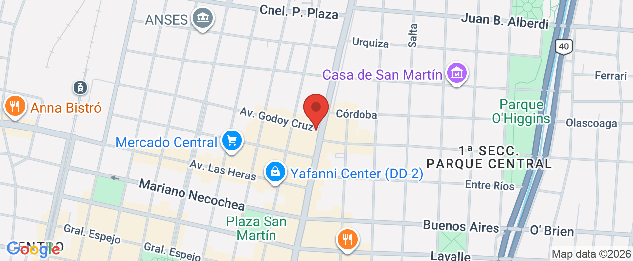Mapa de la ubicación