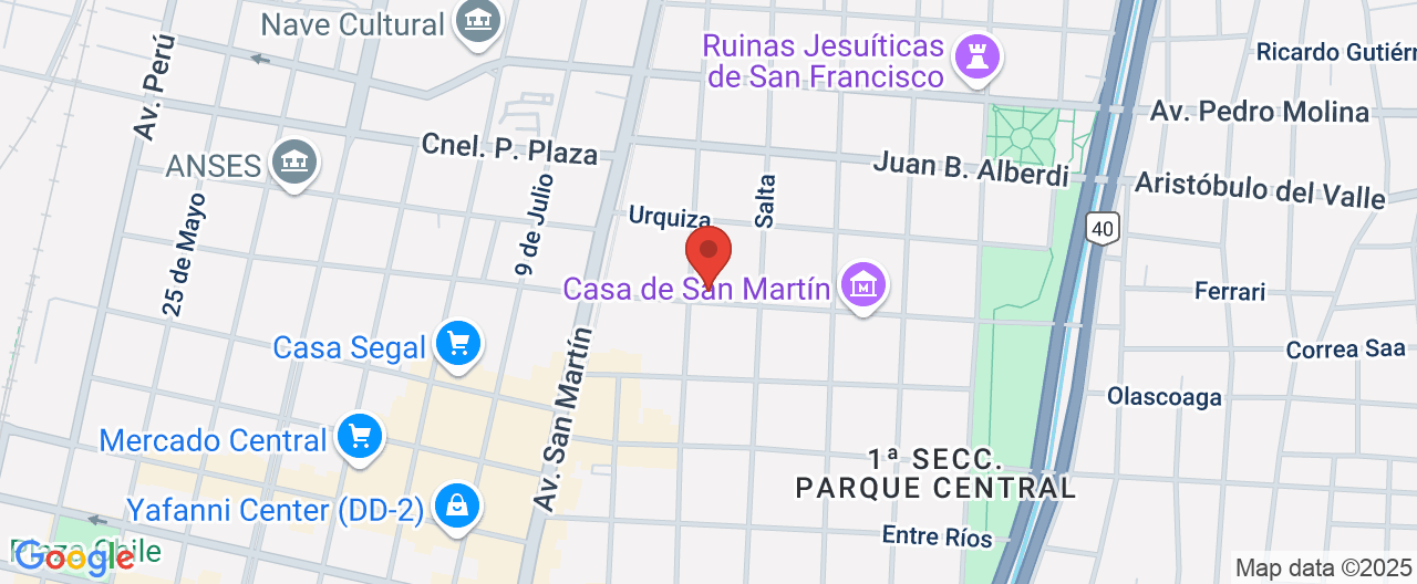 Mapa de la ubicación