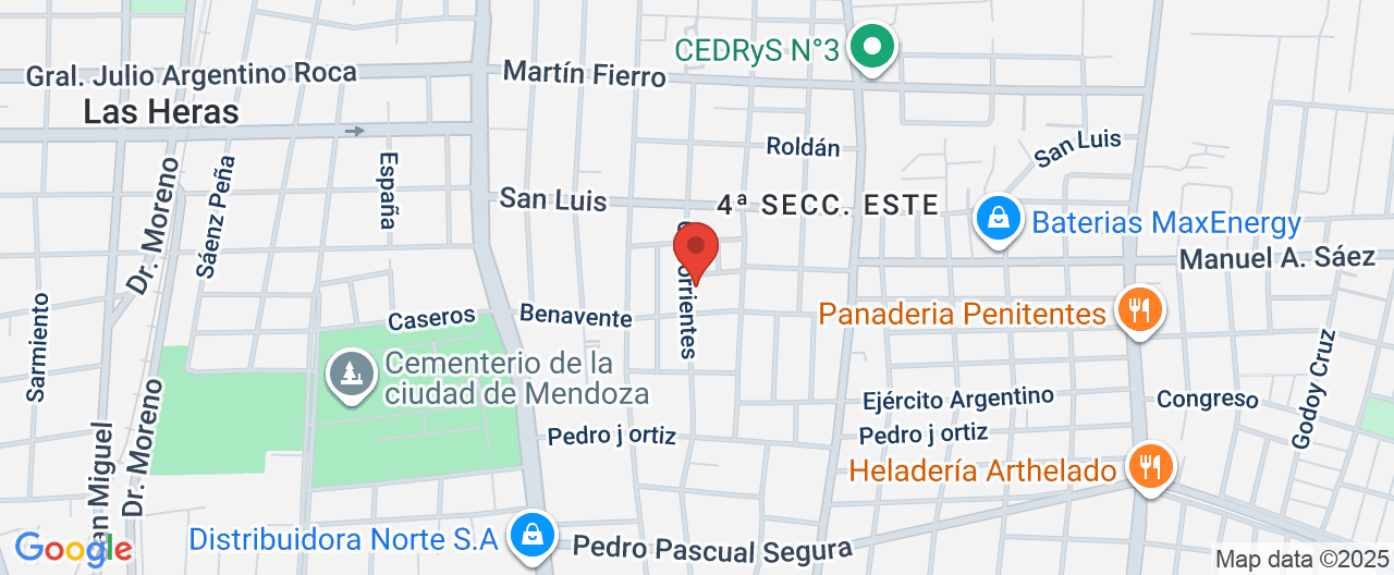 Mapa de la ubicación