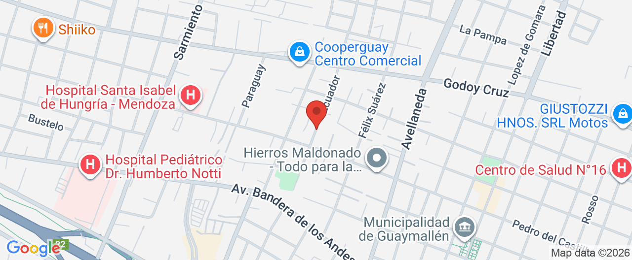 Mapa de la ubicación