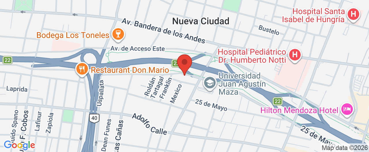 Mapa de la ubicación