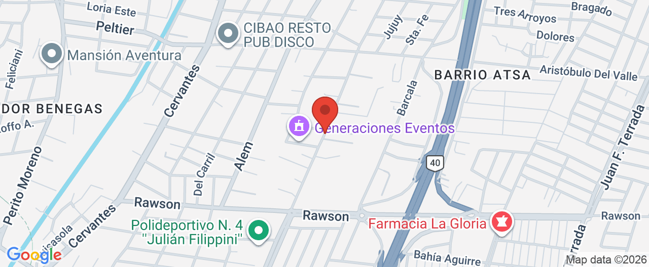 Mapa de la ubicación