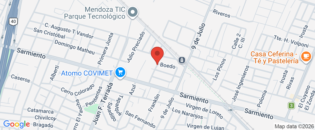 Mapa de la ubicación