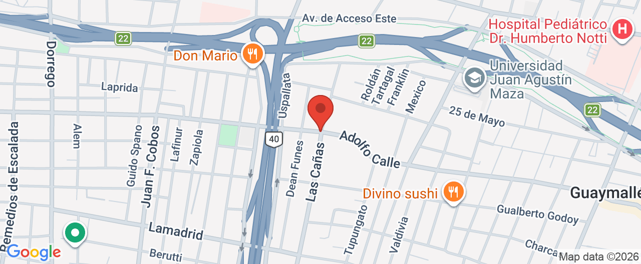 Mapa de la ubicación