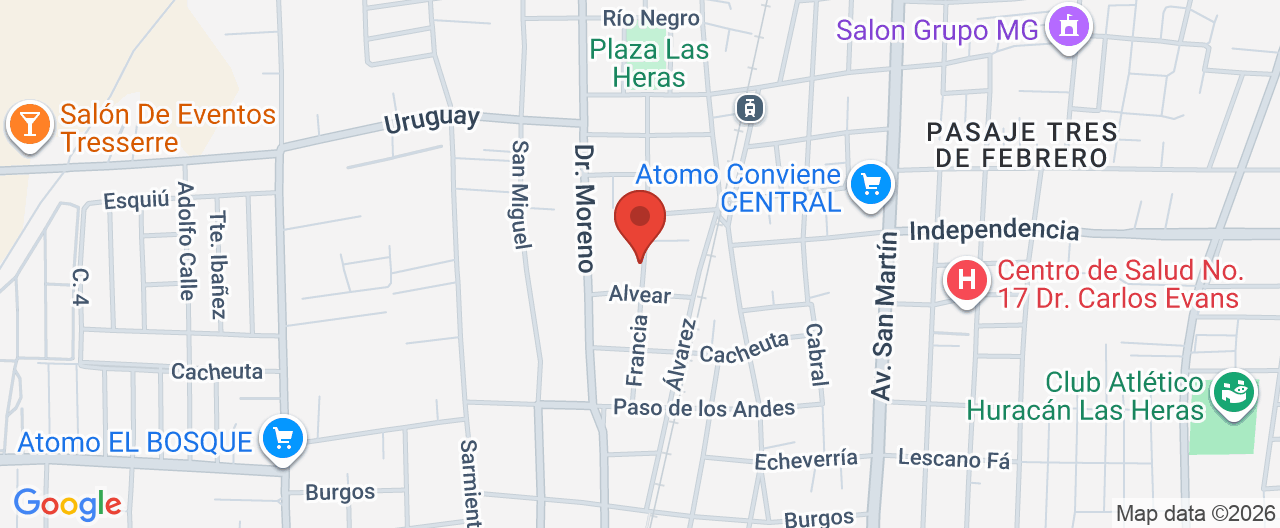 Mapa de la ubicación