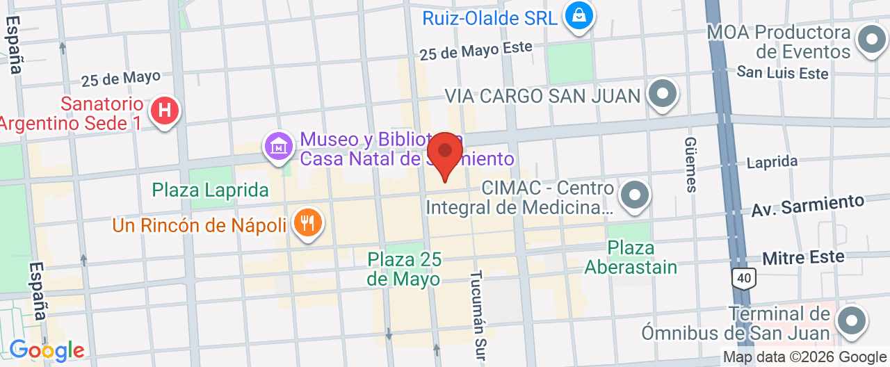Mapa de la ubicación