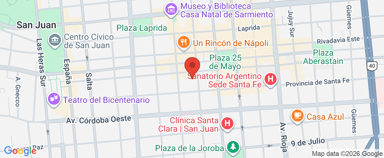 Mapa de la ubicación