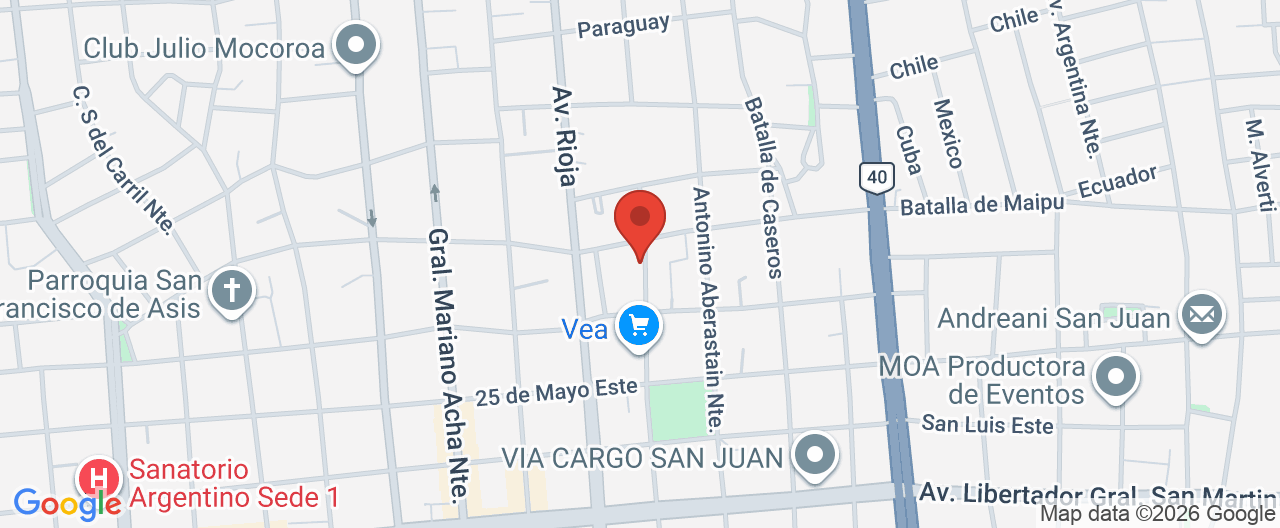 Mapa de la ubicación