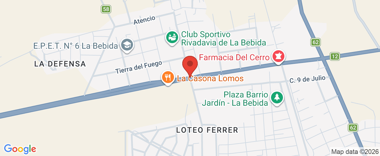 Mapa de la ubicación