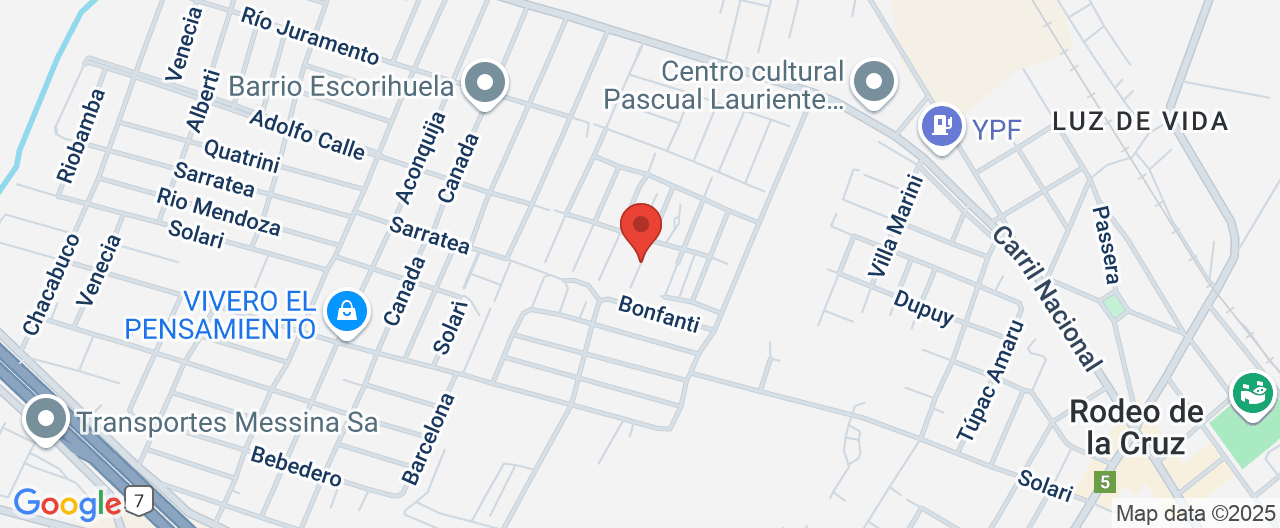 Mapa de la ubicación