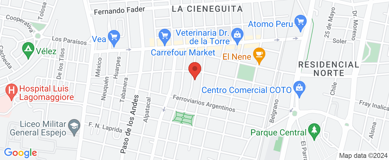 Mapa de la ubicación