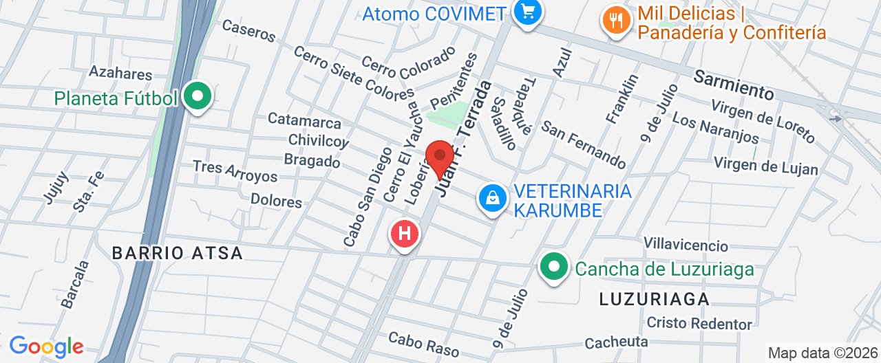 Mapa de la ubicación