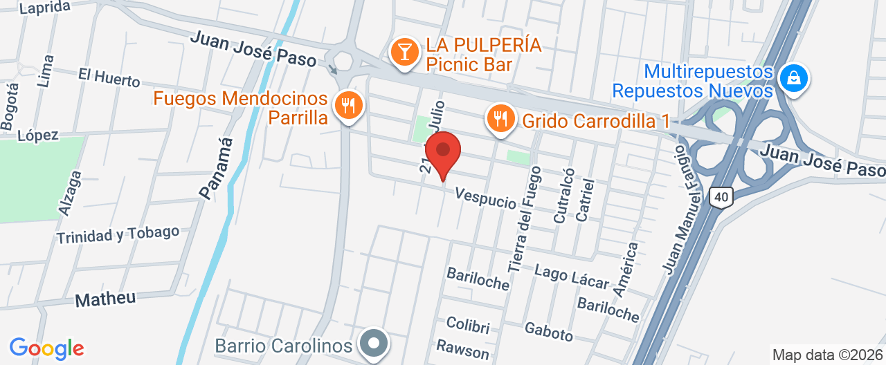 Mapa de la ubicación