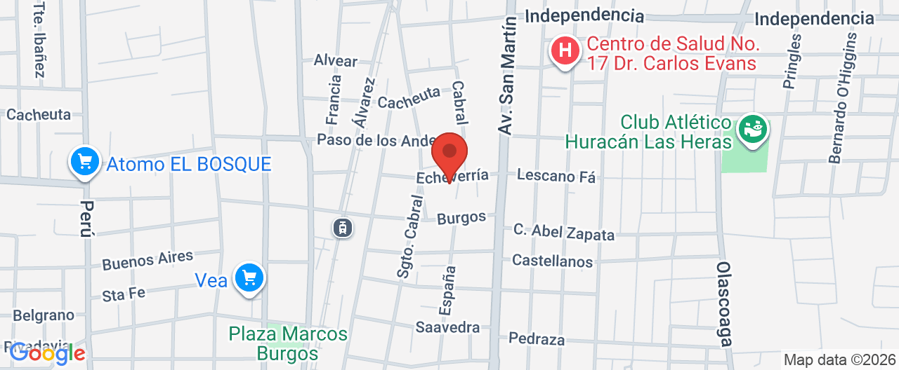 Mapa de la ubicación
