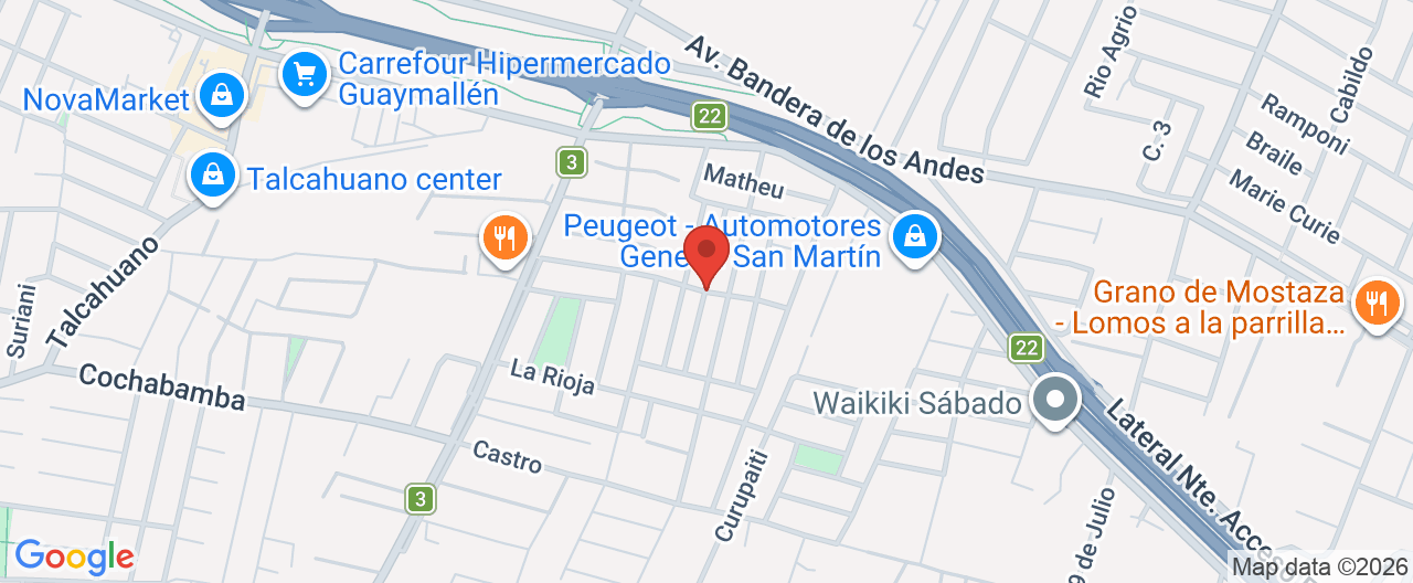 Mapa de la ubicación