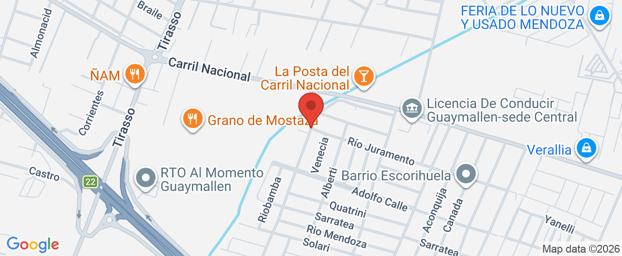 Mapa de la ubicación