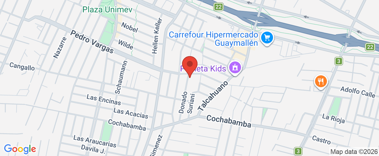Mapa de la ubicación