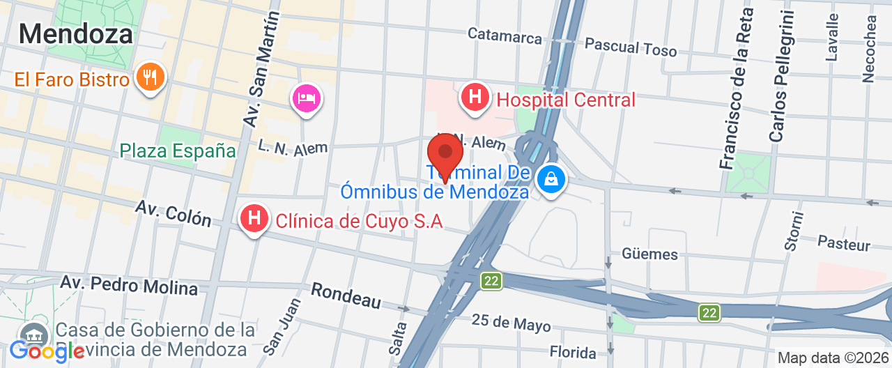 Mapa de la ubicación