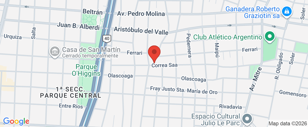 Mapa de la ubicación