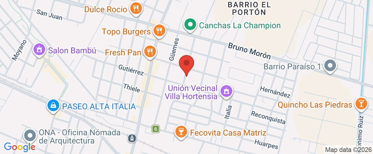 Mapa de la ubicación