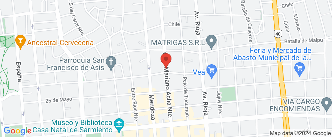 Mapa de la ubicación