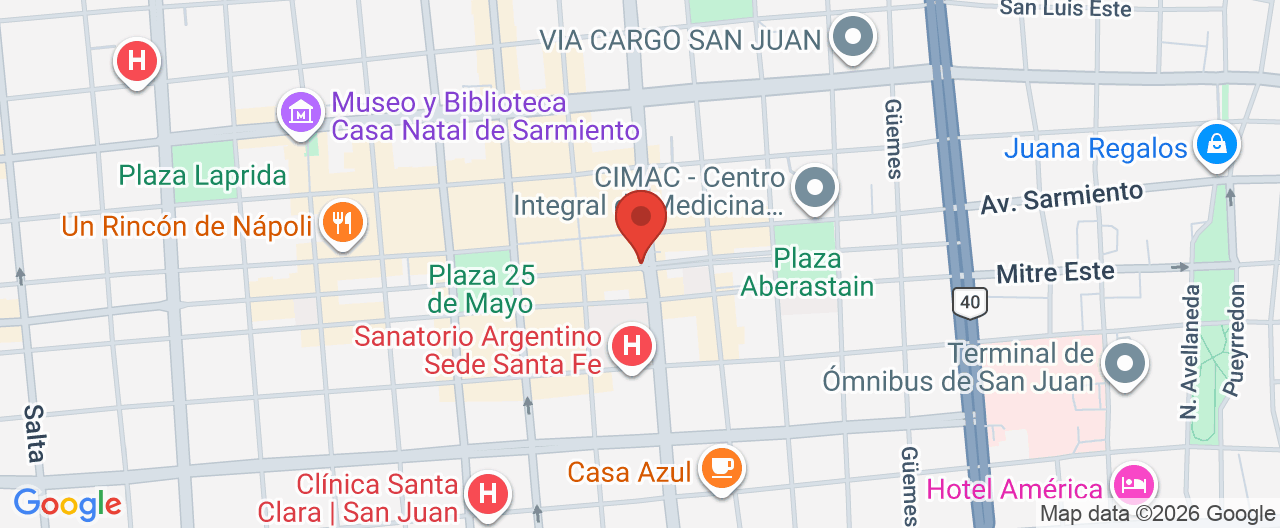 Mapa de la ubicación