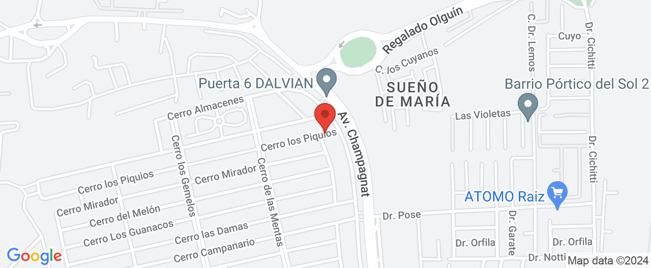 Mapa de la ubicación