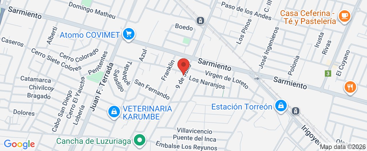 Mapa de la ubicación