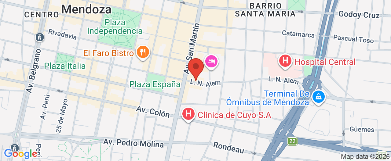 Mapa de la ubicación