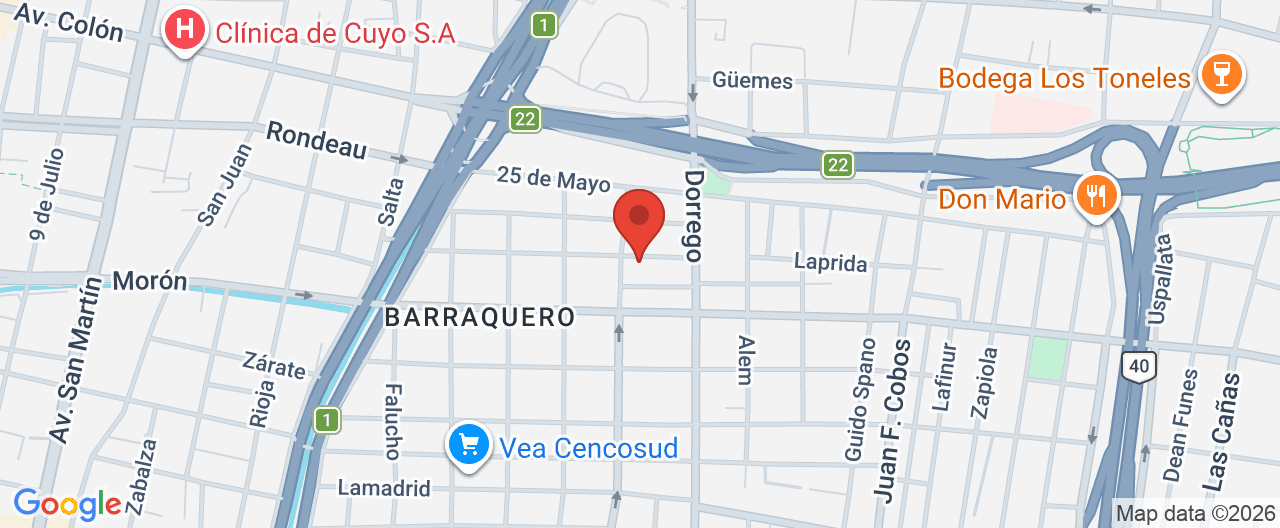 Mapa de la ubicación