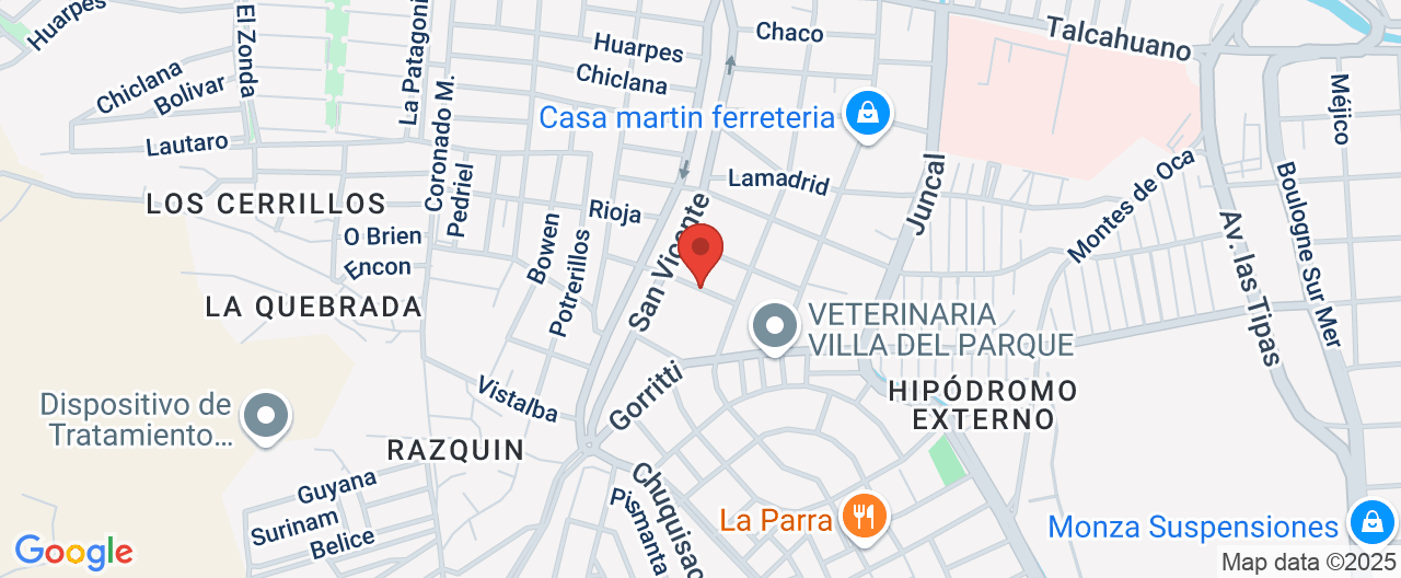 Mapa de la ubicación