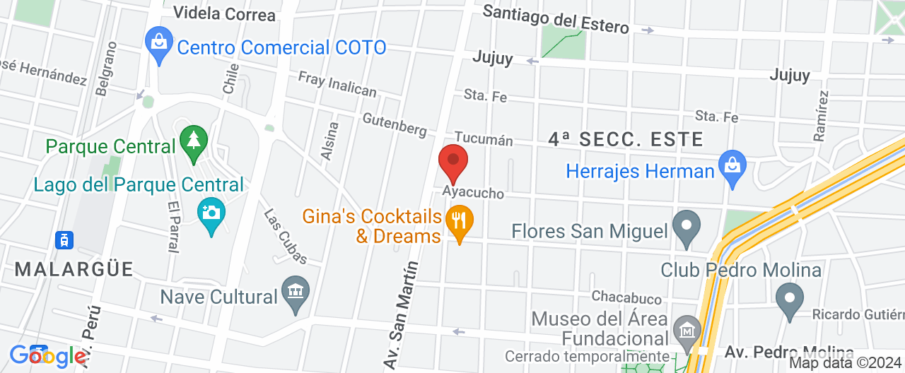 Mapa de la ubicación