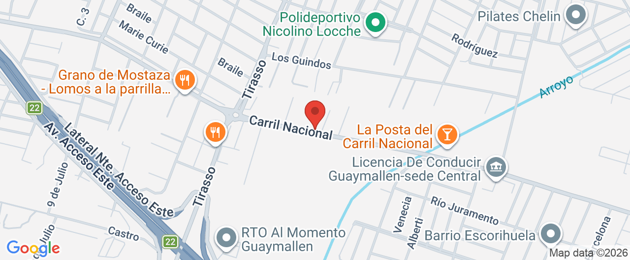 Mapa de la ubicación