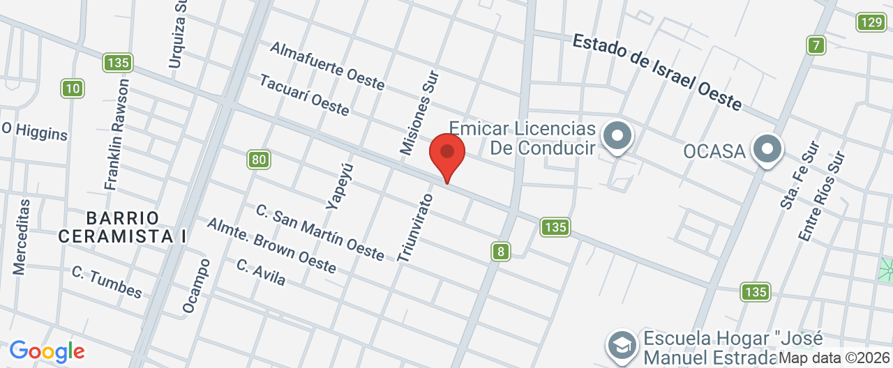 Mapa de la ubicación