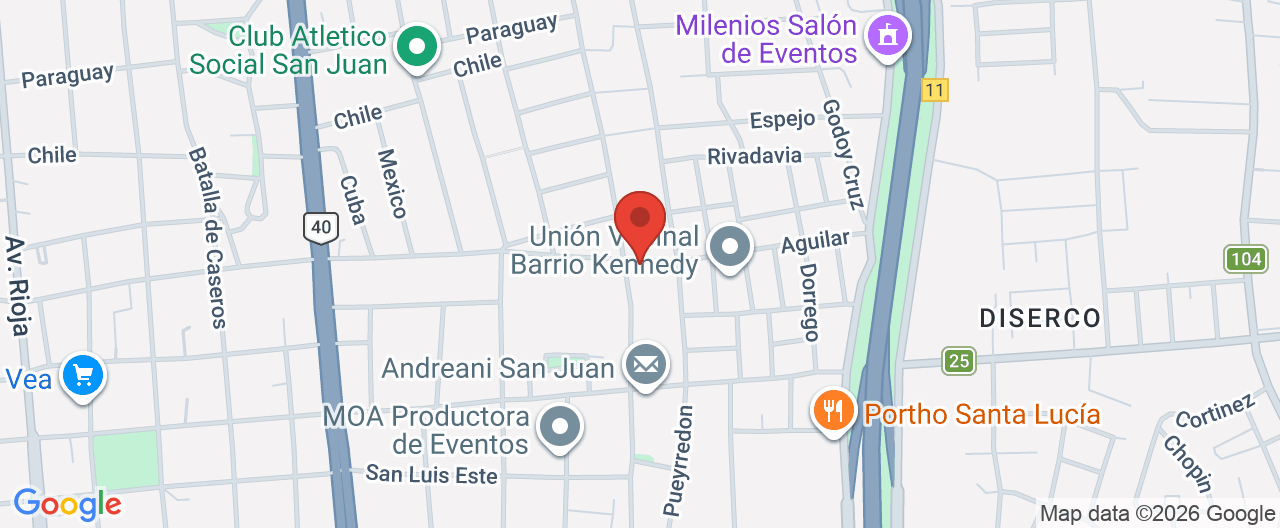 Mapa de la ubicación