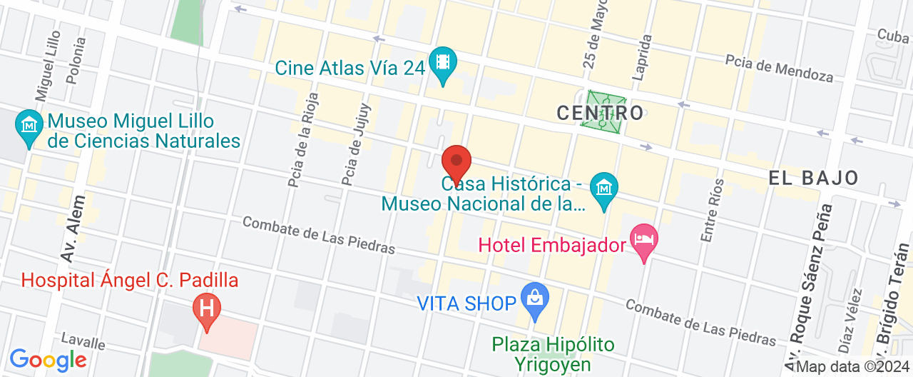 Mapa de la ubicación