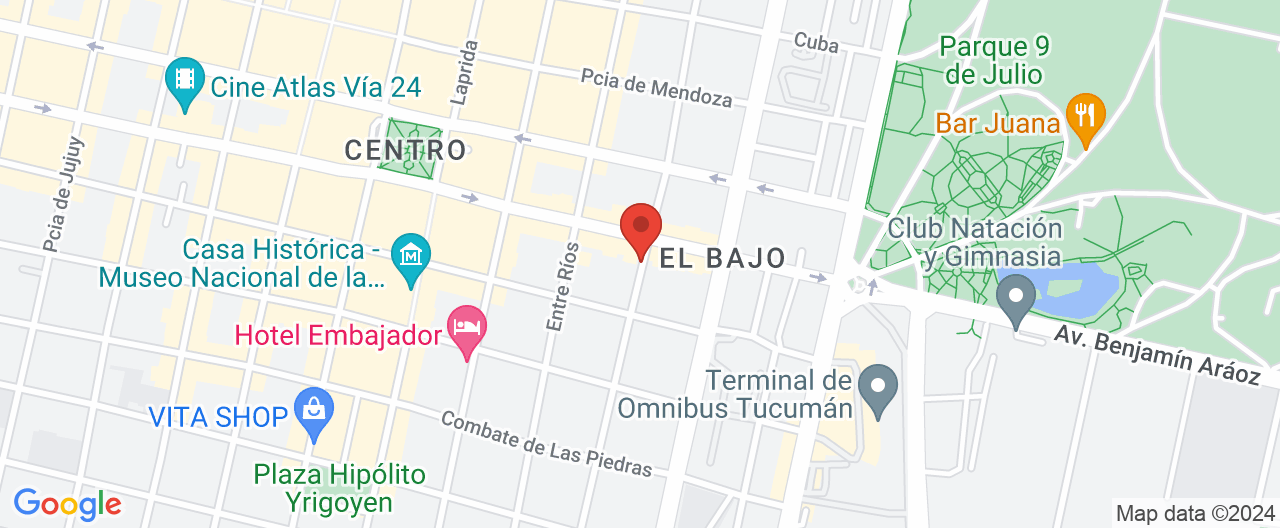 Mapa de la ubicación