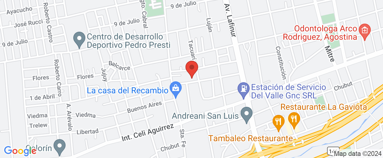Mapa de la ubicación