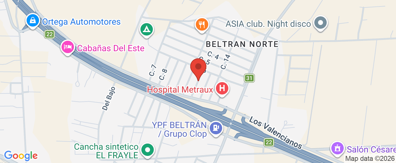 Mapa de la ubicación