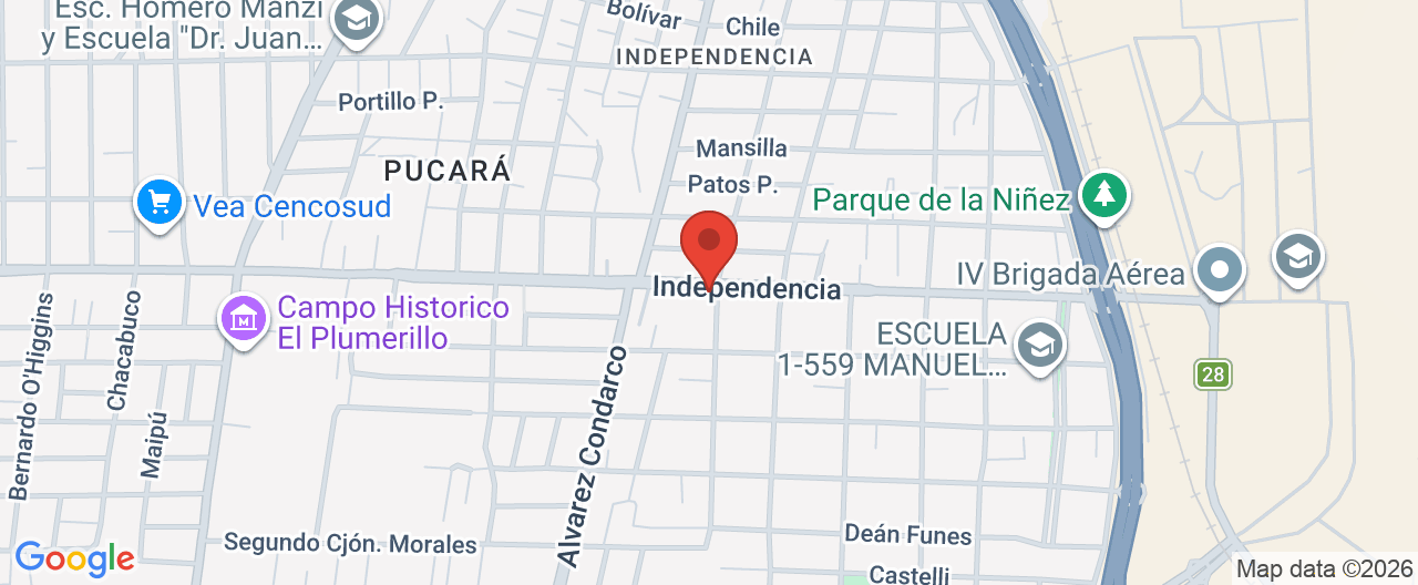 Mapa de la ubicación