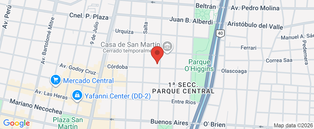 Mapa de la ubicación