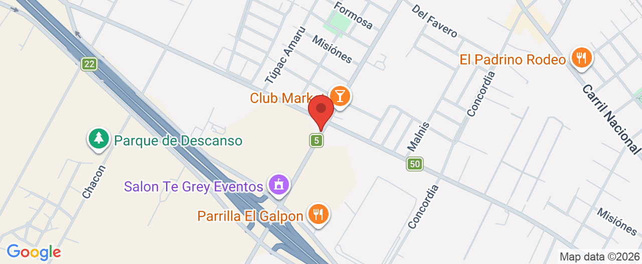 Mapa de la ubicación