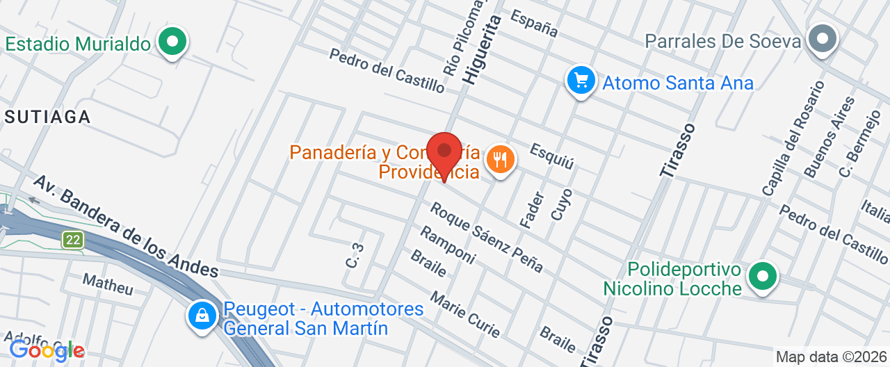 Mapa de la ubicación