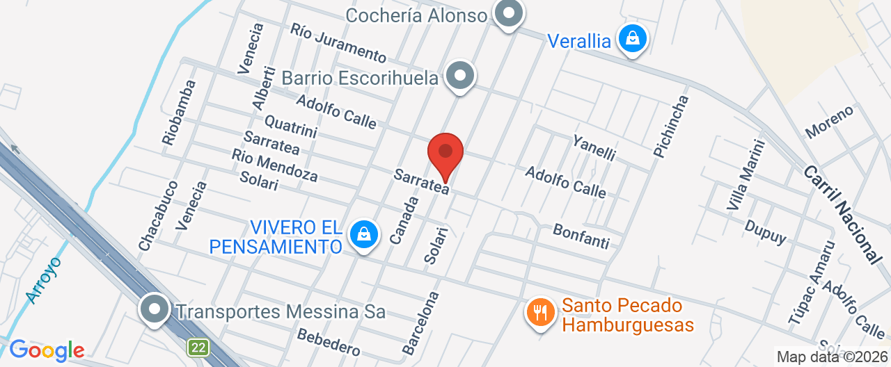 Mapa de la ubicación