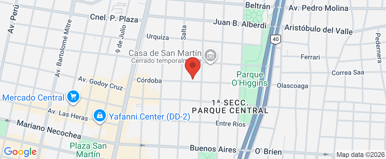 Mapa de la ubicación